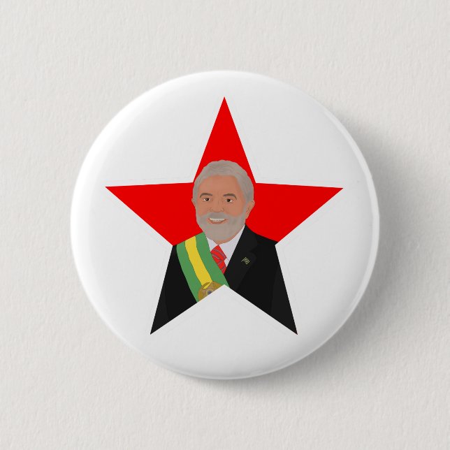 Lula Red Star Button (Vorderseite)