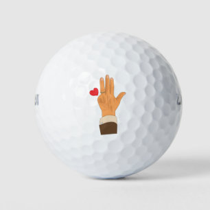 Lulas verlassen Hand und Herz Golfball