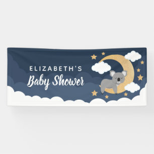 Lullaby Baby Koala Moon Babydusche Banner