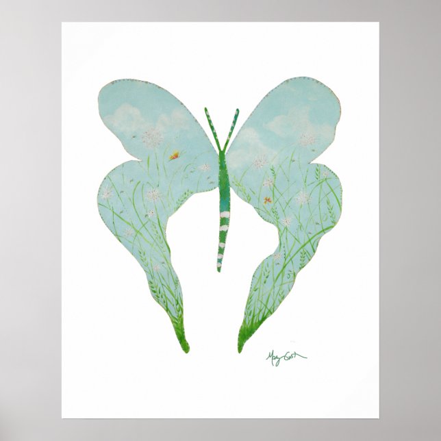 Lullaby Butterfly Print Poster (Vorne)