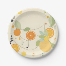 Lullaby in Citrus Grove Baby Shower Paper Teller