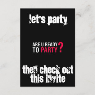 L'ULTIME ***PRÊT À LA FÊTE*** INVITATION À LA FÊTE