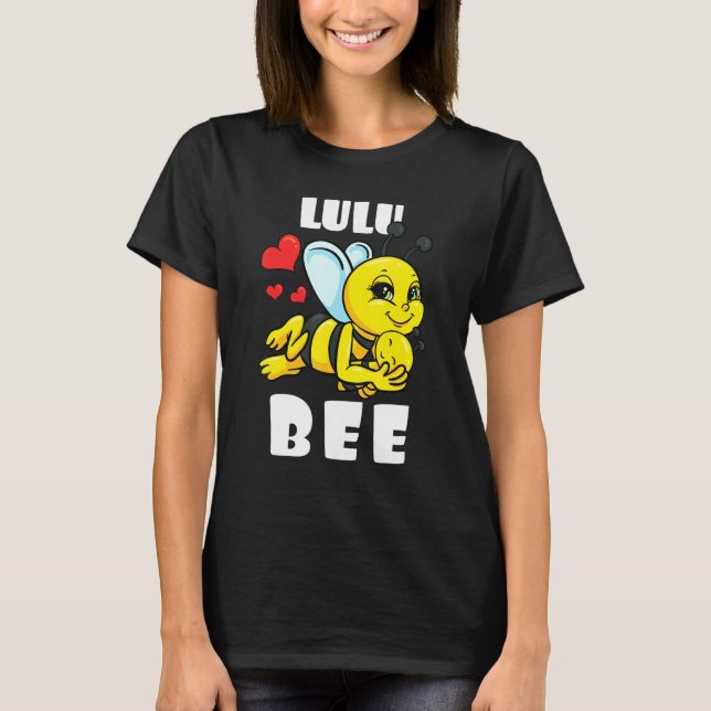 Lulu Bee Matching Family Outfit Kinderankündigung T-Shirt (Vorderseite)