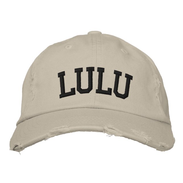 Lulu bestickter Hut (Vorderseite)