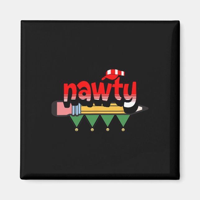 Lulu Darling Naughty oder Nice List Weihnachten Pa Magnet (Vorne)