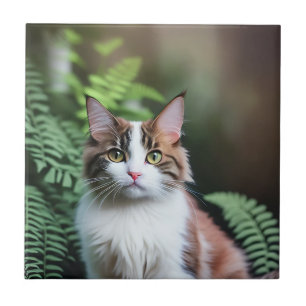 Lulu Die Ragdoll Katze, Keramik Tile Fliese