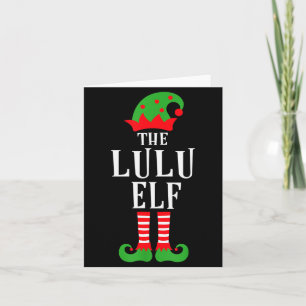 Lulu-Elfen-Familien-Matching-Group Weihnachtsgesch Karte