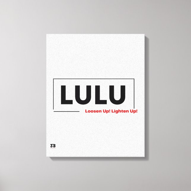 LULU LEINWANDDRUCK (Vorderseite)