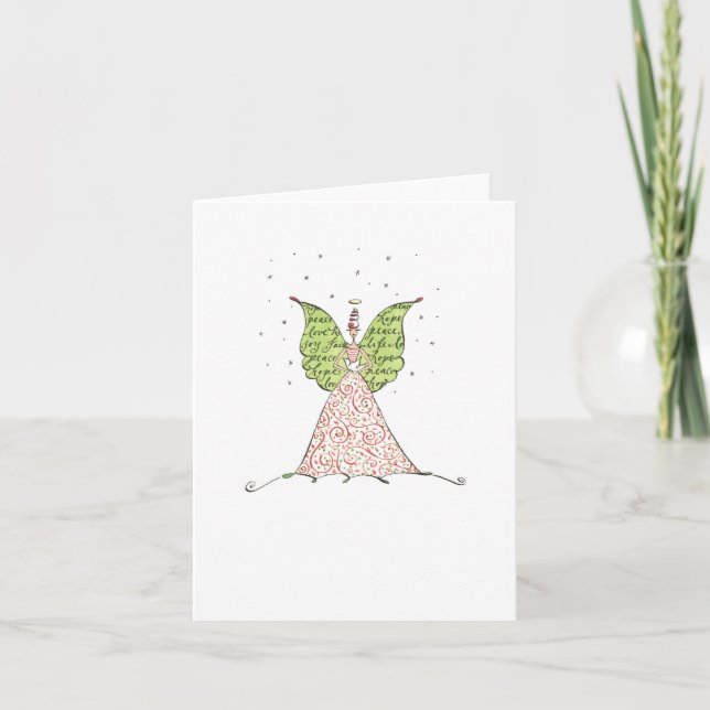 Lulu Notes / Holiday Angel Dove 4 x 5.6 carte de n (Devant)
