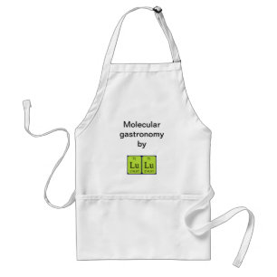 LuLu-Schürze für periodische Tabellennamen Schürze