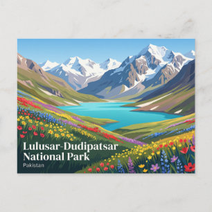 Lulusar-Dudipatsar-Nationalpark Pakistan Postkarte