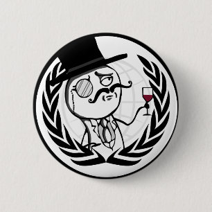 LulzSec anonymes Logo Button