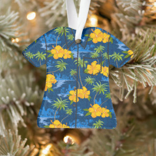 Lumahai Beach Hidden Hawaii Aloha Shirt Ornament
