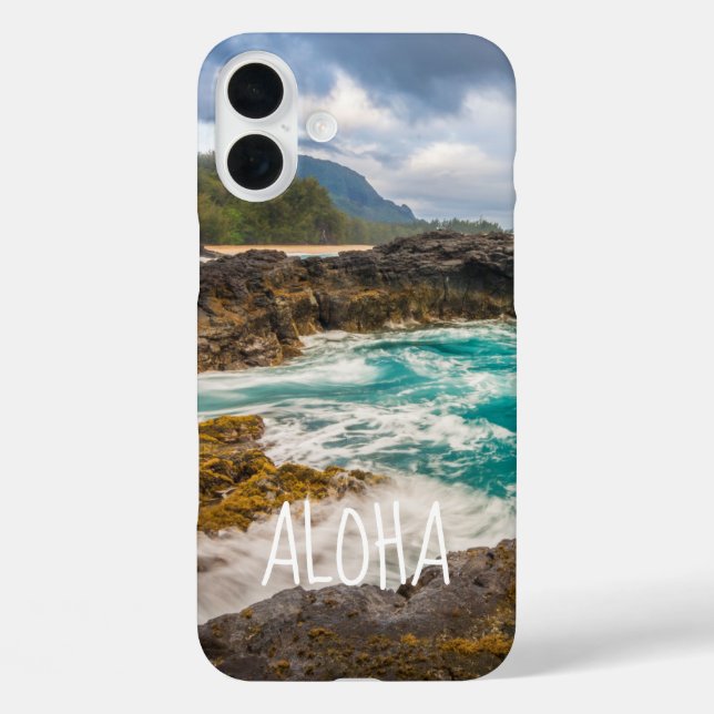 Lumaha'i Beach, Kauai, Hawaii Case-Mate iPhone Cas iPhone 16 Plus Hülle (Rückseite)