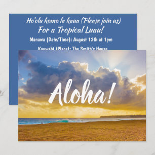 Lumahai Beach, Kauai, Hawaii Einladung