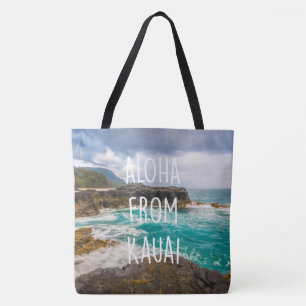 Lumaha'i Strand, Kauai, Hawaiianische Strandtasche Tasche