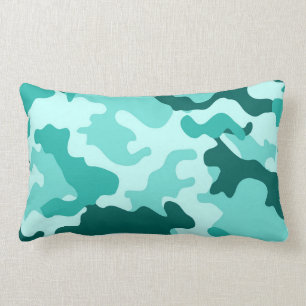 Lumbalpilz (grün-türkis) Camouflage Lendenkissen