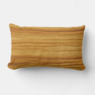 Lumbar Kissen aus hellem Holz