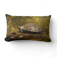 Lumbar Kissen - Schildkröte beim Login im Teich