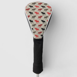 Lumber Red Black Gray Elch Silhouette Antler Deh Golf Headcover