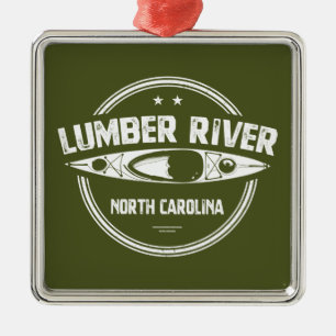 Lumber River, North Carolina Ornament Aus Metall