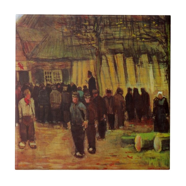 Lumber Sale von Vincent van Gogh Fliese (Vorderseite)