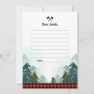 Lumberjack Anniversaire Livre d'or Cartes Heure Ca