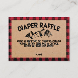 Lumberjack Babydusche Windelwaschkarte Begleitkarte