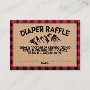 Lumberjack Babydusche Windelwaschkarte Begleitkarte