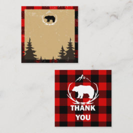 Lumberjack Birthday Vielen Dank Mitteilungskarte