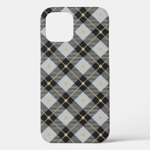 Lumberjack Black Grau Kariertes Muster Case-Mate iPhone Hülle
