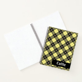 Lumberjack Black & Yellow Kariert Bullet Journal Notizbuch