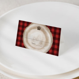 Lumberjack Buffalo Kariert Food Platzkarte