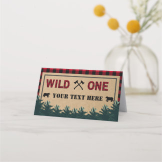 Lumberjack Erster Geburtstag, Wild One Platzkarte