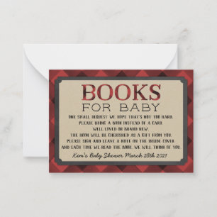 Lumberjack Flannel Boy Books for Baby Card Mitteilungskarte