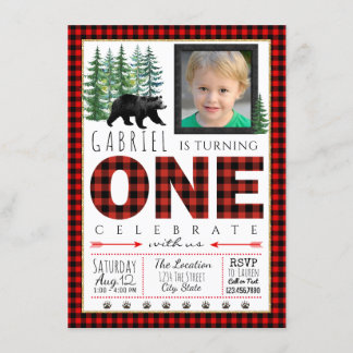 Lumberjack Foto Einladung zum Geburtstag
