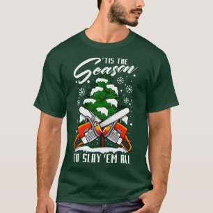 Lumberjack Funny Chop Wood Weihnachten T-Shirt