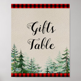 Lumberjack-Geschenke Tafelzeichen Poster