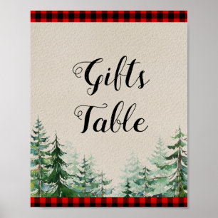 Lumberjack-Geschenke Tafelzeichen Poster