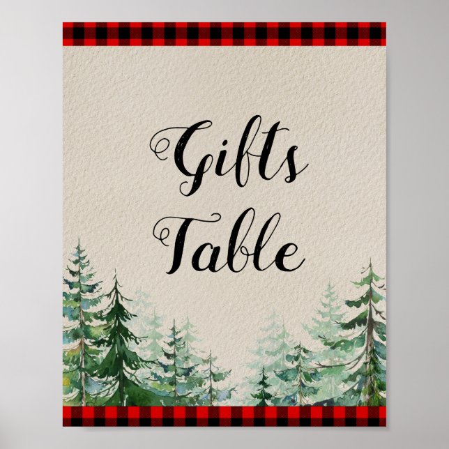 Lumberjack-Geschenke Tafelzeichen Poster (Vorne)