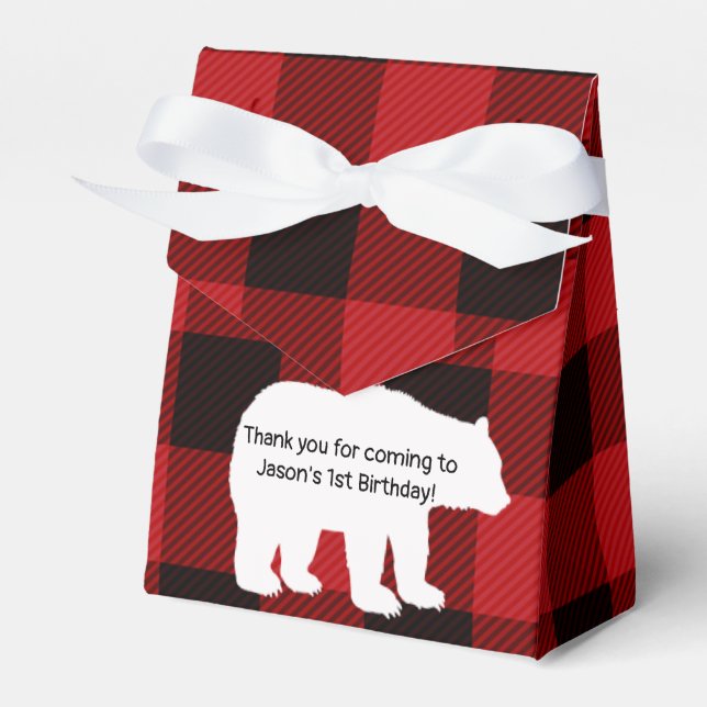 Lumberjack Little Bear Gastgeschenk Bag Geschenkschachtel (Vorderseite)