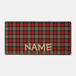 Lumberjack Plaid Motif Nom personnalisé