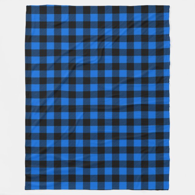 Lumberjack Style - blau Stoff + Ihre Ideen Fleecedecke (Vorderseite)