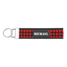 Lumberjack Style - tissu rouge + votre nom