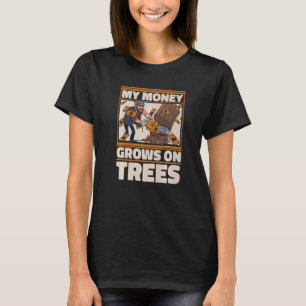 Lumberjack Woodworker Ax Chainsaw 1 T-Shirt