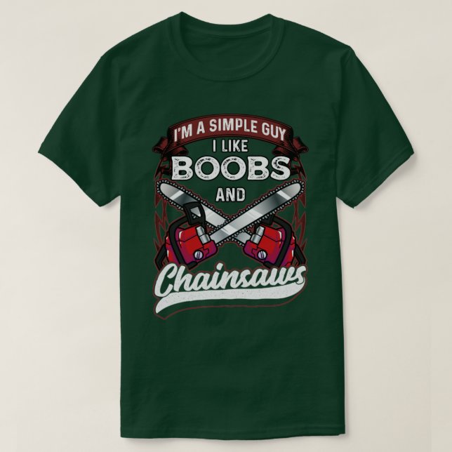 Lumberjack Woodworker Funny Chop Wood T-Shirt (Design vorne)