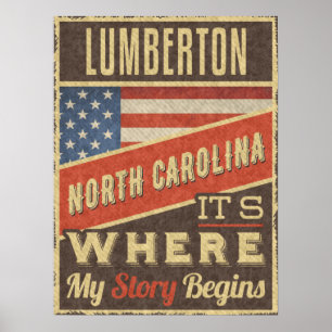 Lumberton North Carolina Poster