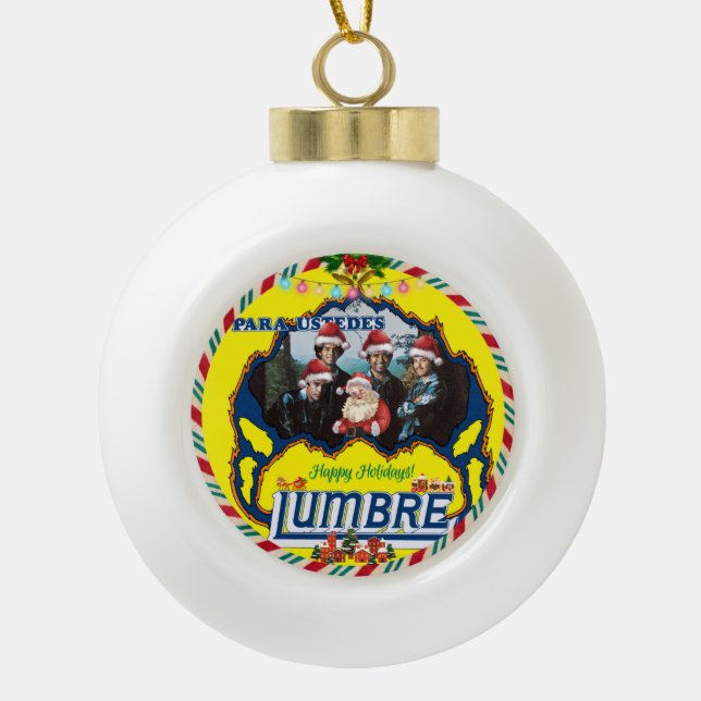 Lumbre Keramik Ball Ornament (Vorderseite)