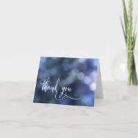 Lumière Bokeh Bleue/Typographie 32 Merci pour le M