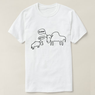 Lumière de T-shirt de bison